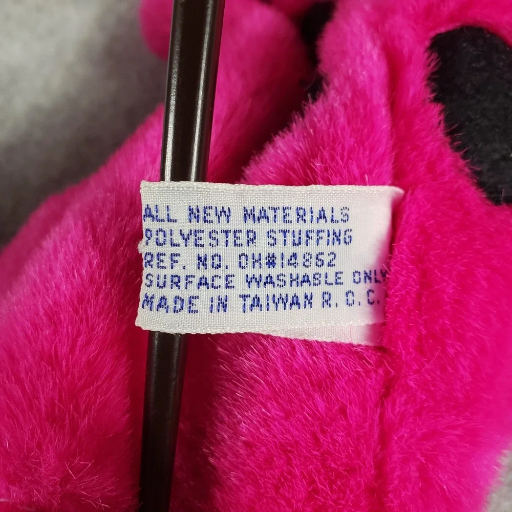 Vintage 1987 Hanna Barbera Dino Plush Toy Pink‎ The Flintstones 8
